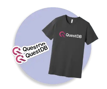 QuestDB swag you can get
